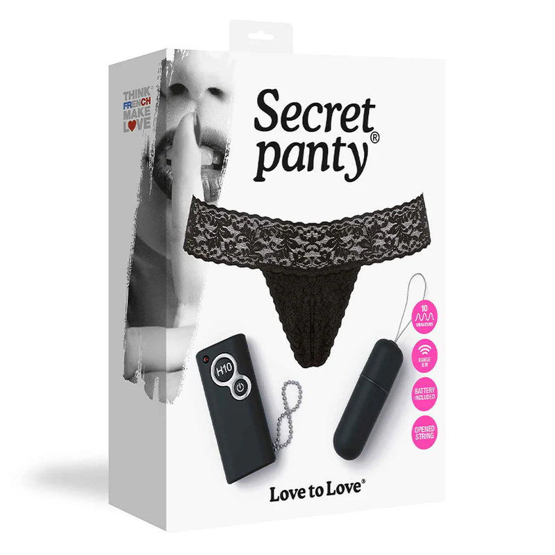 Love to Love Secret Panty Vibrating Panty Set – Discreet Pleasure, Endless Fun - Buy At Luxury Toy X - Free 3-Day Shipping