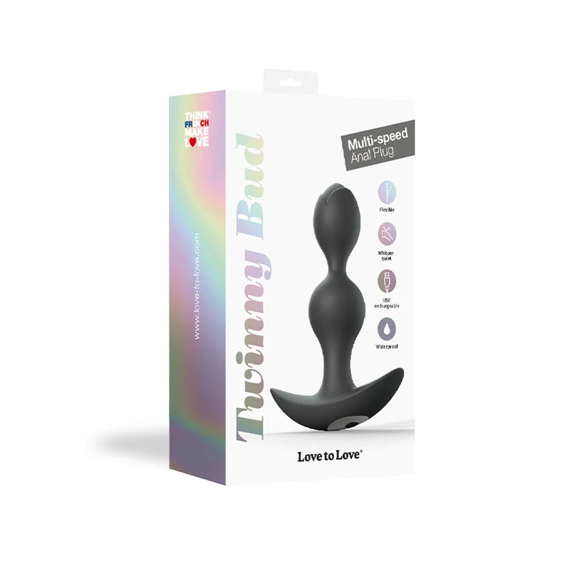 Love to Love Twinny Bud Rechargeable Silicone Multi-Speed Vibrating Anal Plug - Buy At Luxury Toy X - Free 3-Day Shipping