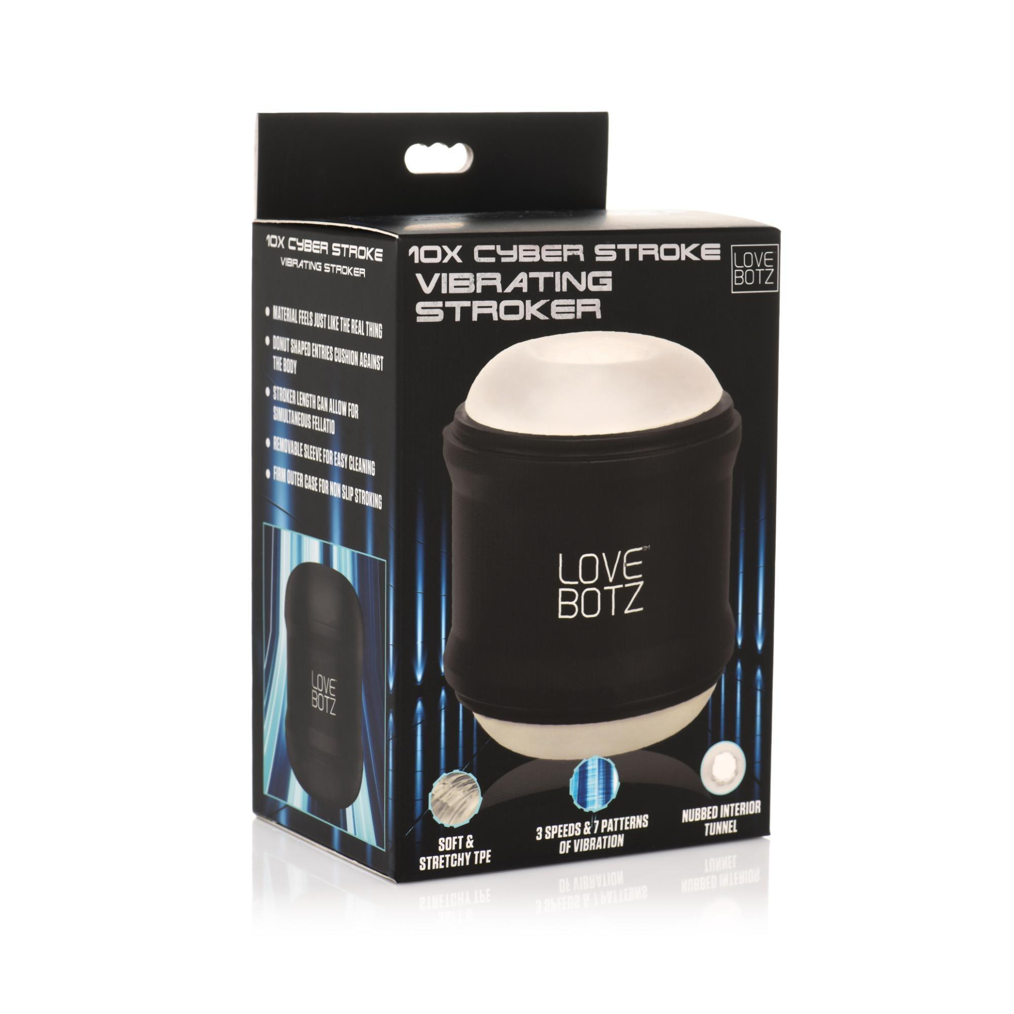 LoveBotz 10X Cyber Stroke Vibrating Stroker - Buy At Luxury Toy X - Free 3-Day Shipping