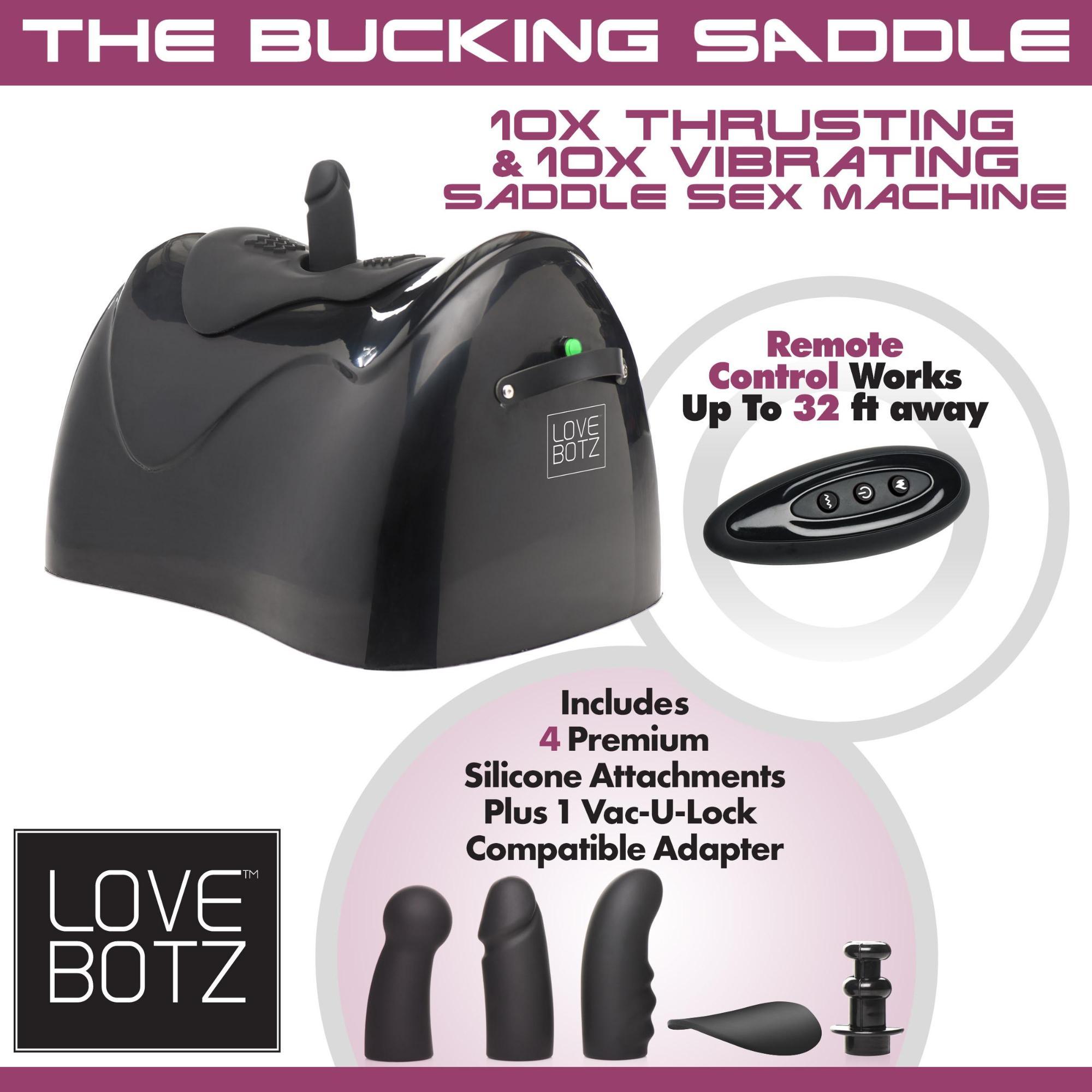 LoveBotz The Bucking Saddle 10X Thrusting & 10X Vibrating Saddle Sex Machine - Buy At Luxury Toy X - Free 3-Day Shipping