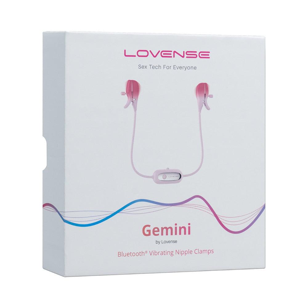 Lovense Gemini Rechargeable Silicone App-Control Nipple Clamps - Buy At Luxury Toy X - Free 3-Day Shipping