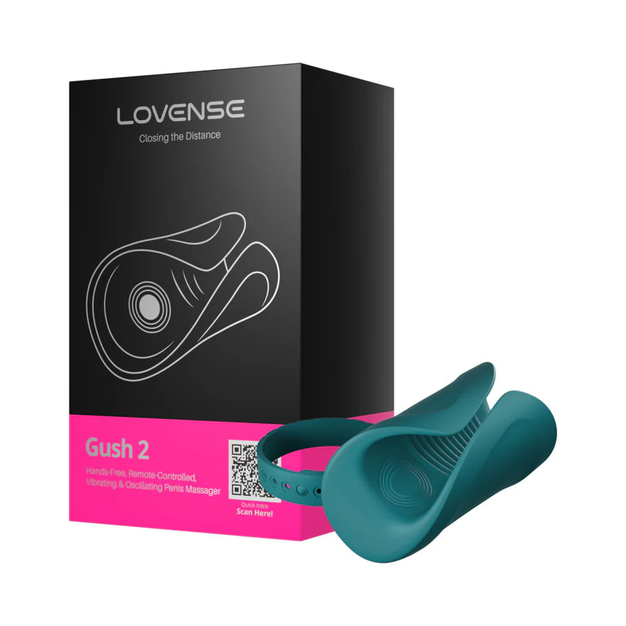 Lovense Gush 2 Handsfree Silicone Rechargeable Masturbator – Ultimate Hands-Free Pleasure - Buy At Luxury Toy X - Free 3-Day Shipping