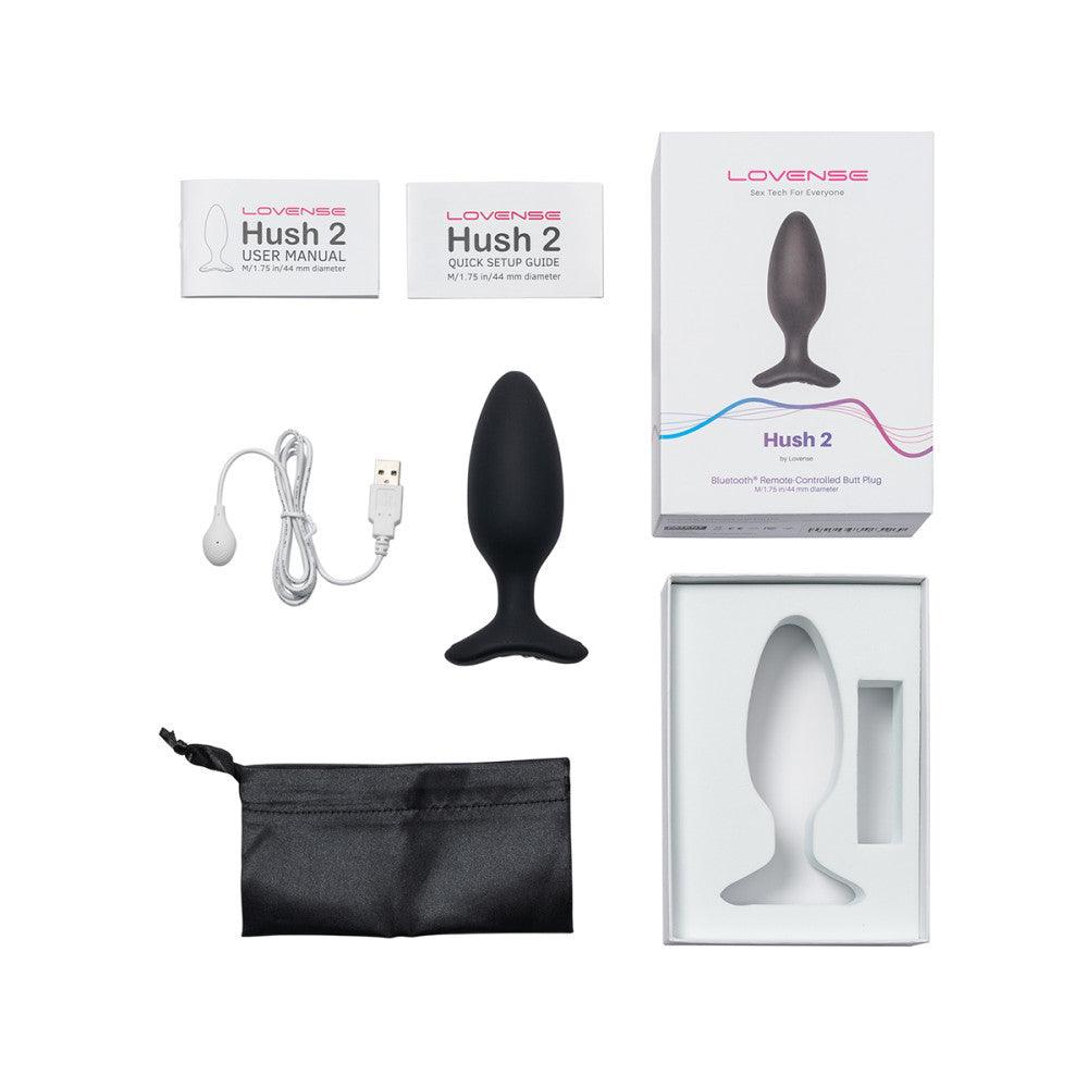 Lovense Hush 2 Rechargeable App Compatible Silicone Vibrating Anal Plug 1.5in - Buy At Luxury Toy X - Free 3-Day Shipping