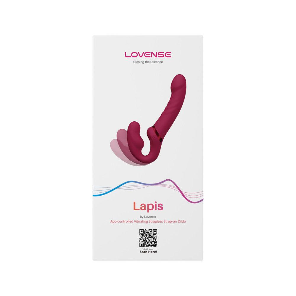 Lovense Lapis Rechargeable Silicone App Control Dual End Strapless Strap-On Vibrator - Buy At Luxury Toy X - Free 3-Day Shipping