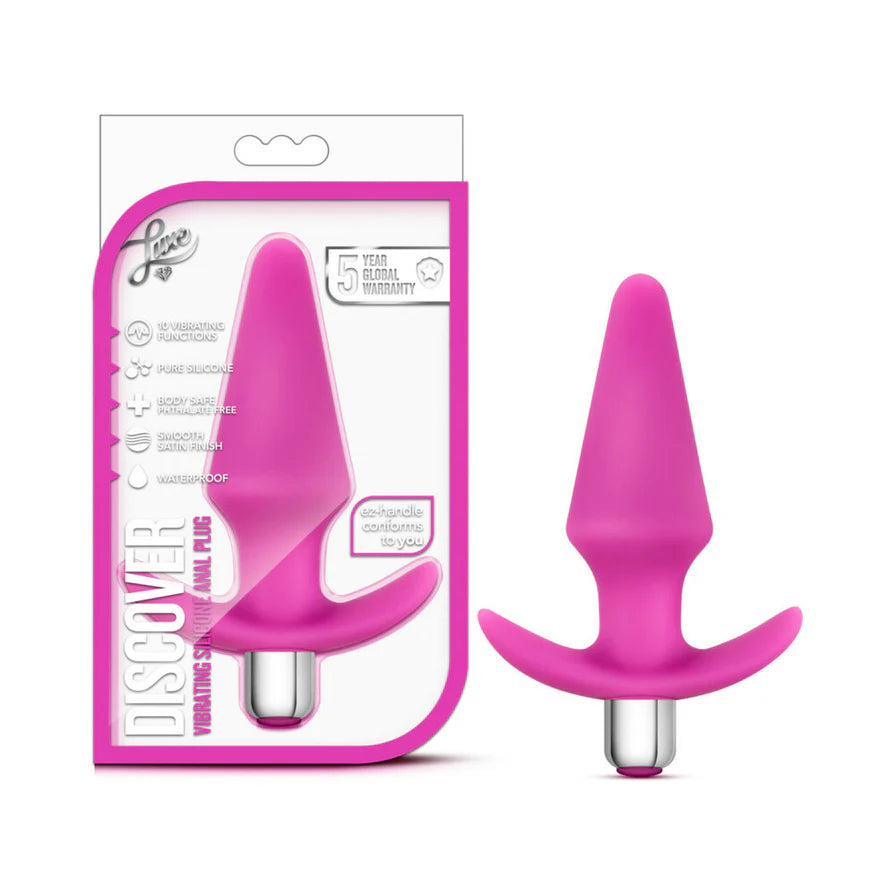 Luxe Discover Silicone Vibrator Butt Plug - Buy At Luxury Toy X - Free 3-Day Shipping