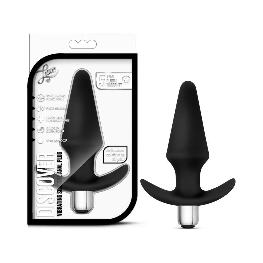 Luxe Discover Silicone Vibrator Butt Plug - Buy At Luxury Toy X - Free 3-Day Shipping