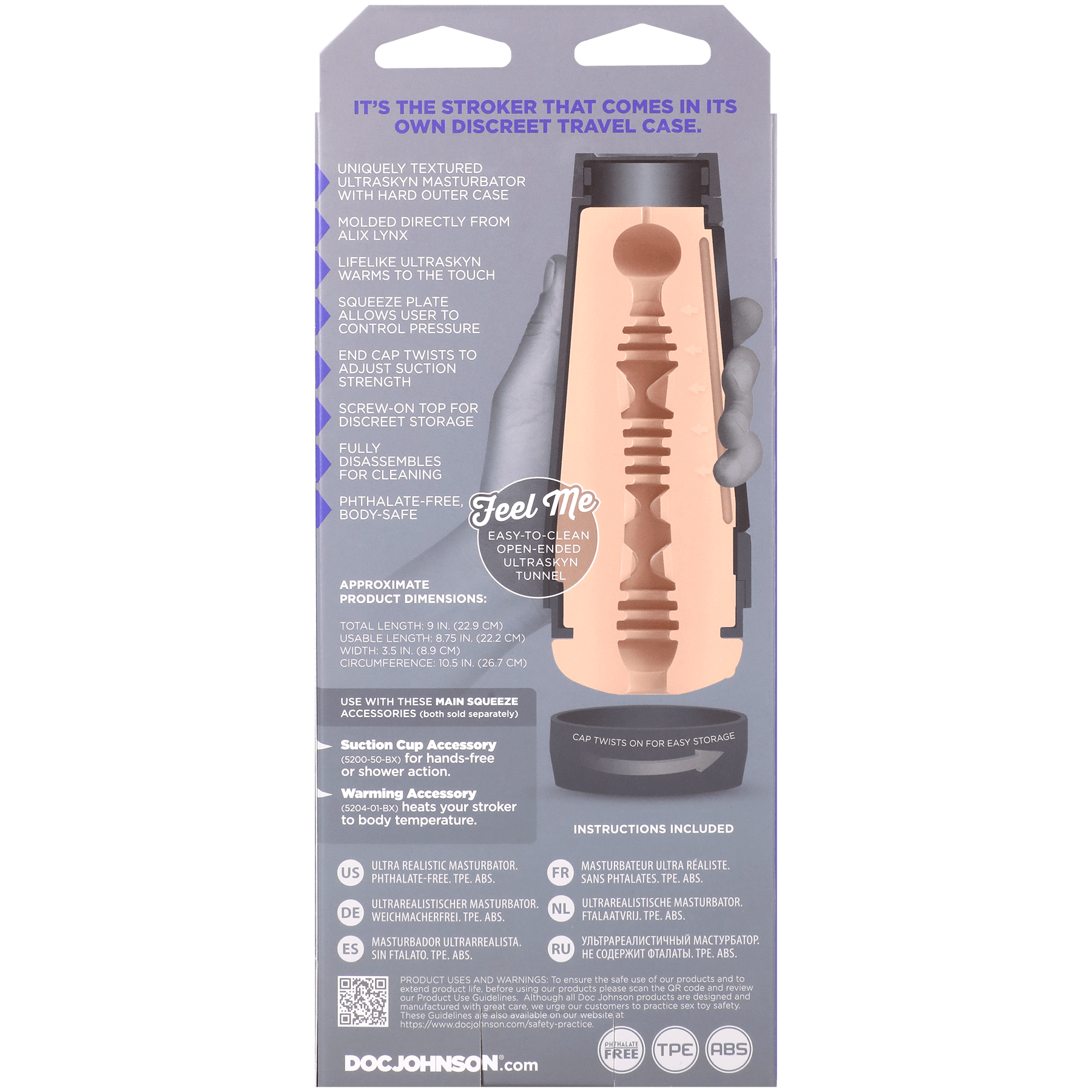 Main Squeeze Alix Lynx ULTRASKYN Stroker - Buy At Luxury Toy X - Free 3-Day Shipping