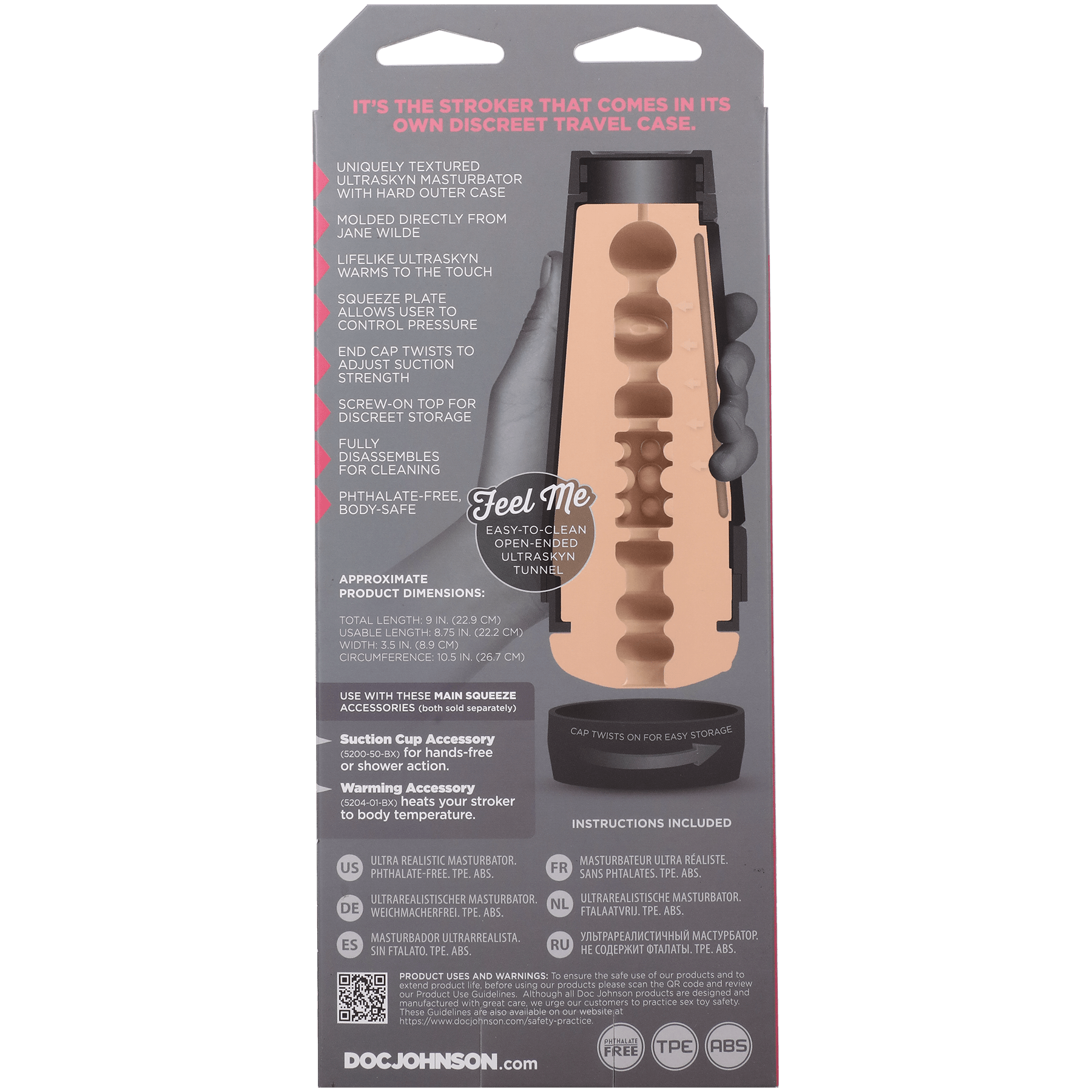 Main Squeeze Jane Wilde ULTRASKYN Stroker - Buy At Luxury Toy X - Free 3-Day Shipping