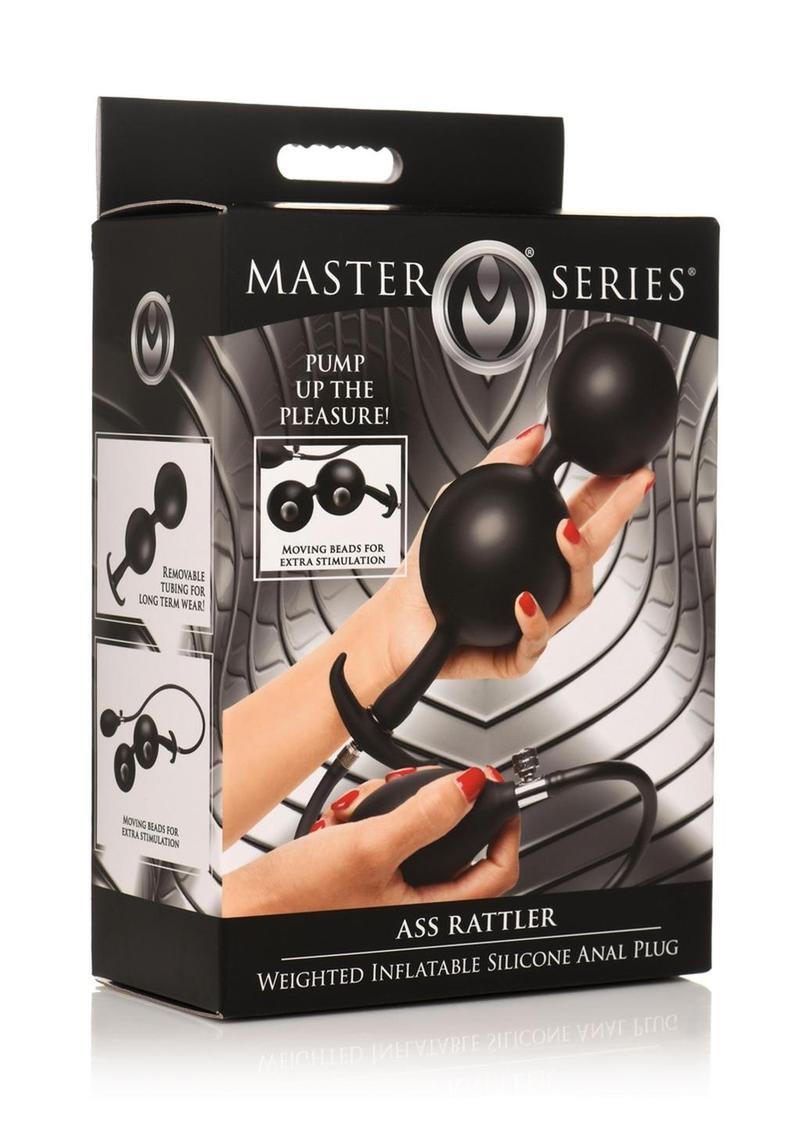 Master Series Ass Rattler Weighted Inflatable Silicone Anal Plug - Buy At Luxury Toy X - Free 3-Day Shipping