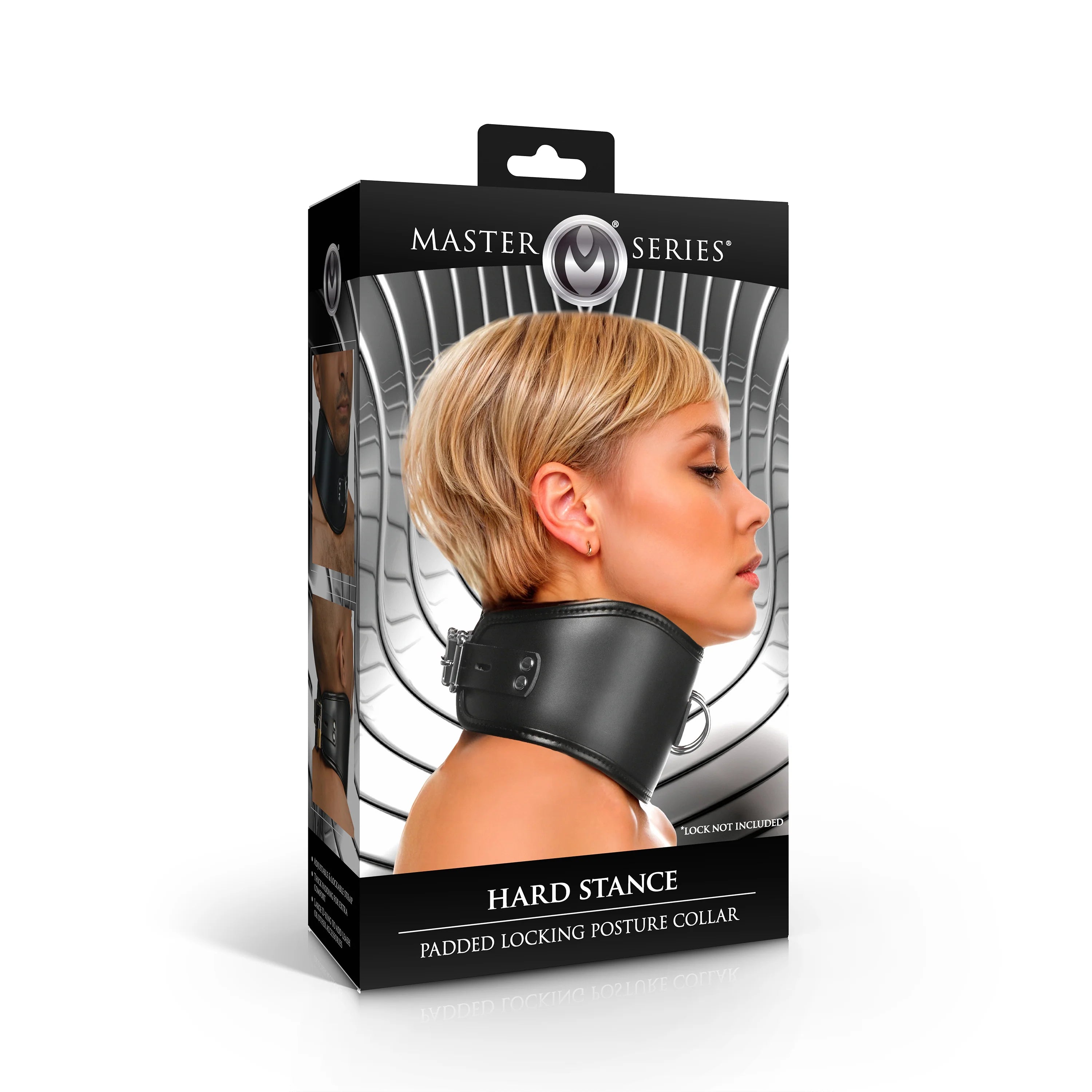 Master Series Hard Stance Padded Locking Posture Collar - Buy At Luxury Toy X - Free 3-Day Shipping