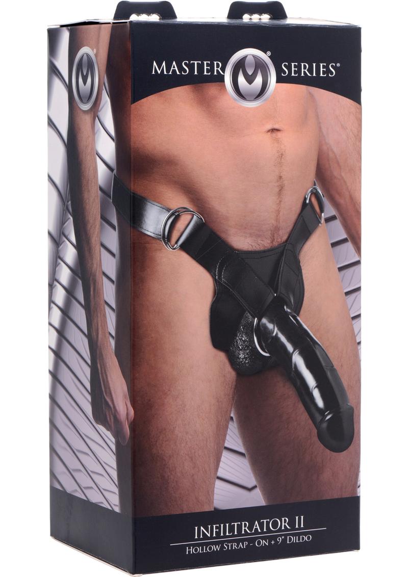 Master Series Infiltrator II Hollow Strap-On + 9in Dildo - Buy At Luxury Toy X - Free 3-Day Shipping