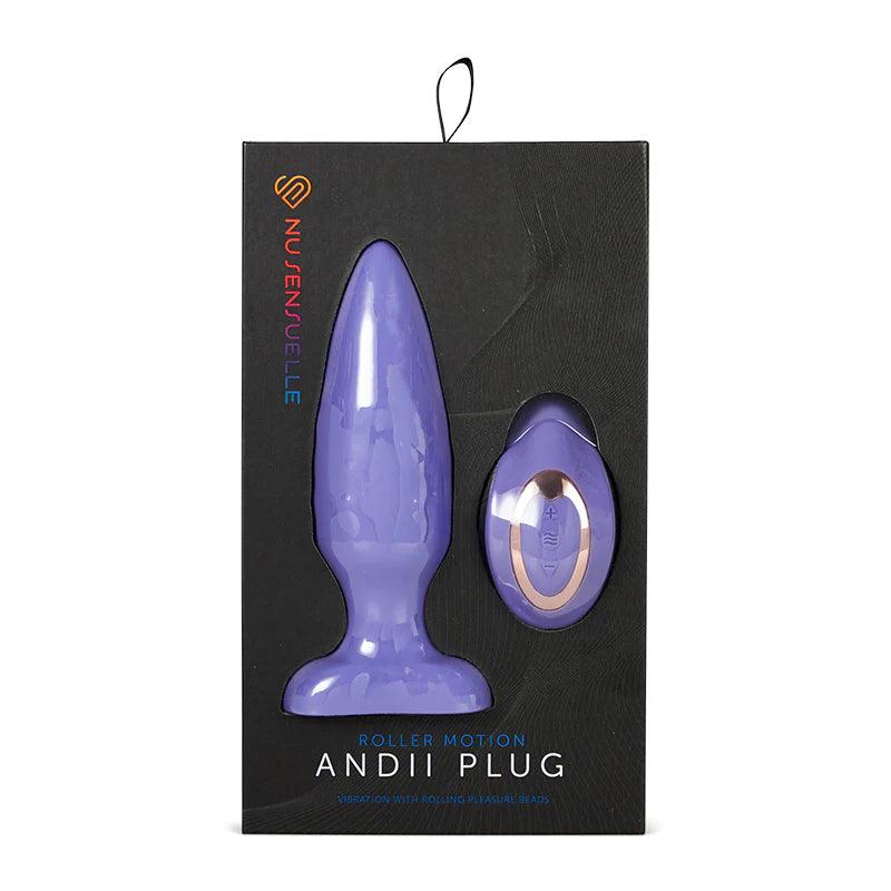 Nu Sensuelle Andii Rechargeable Silicone Plug with Roller Motion - Buy At Luxury Toy X - Free 3-Day Shipping