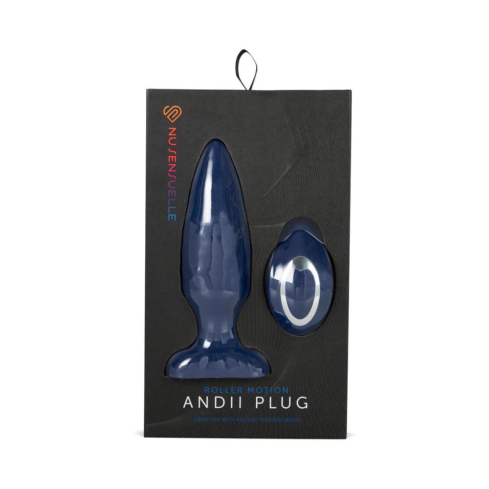 Nu Sensuelle Andii Rechargeable Silicone Plug with Roller Motion - Buy At Luxury Toy X - Free 3-Day Shipping