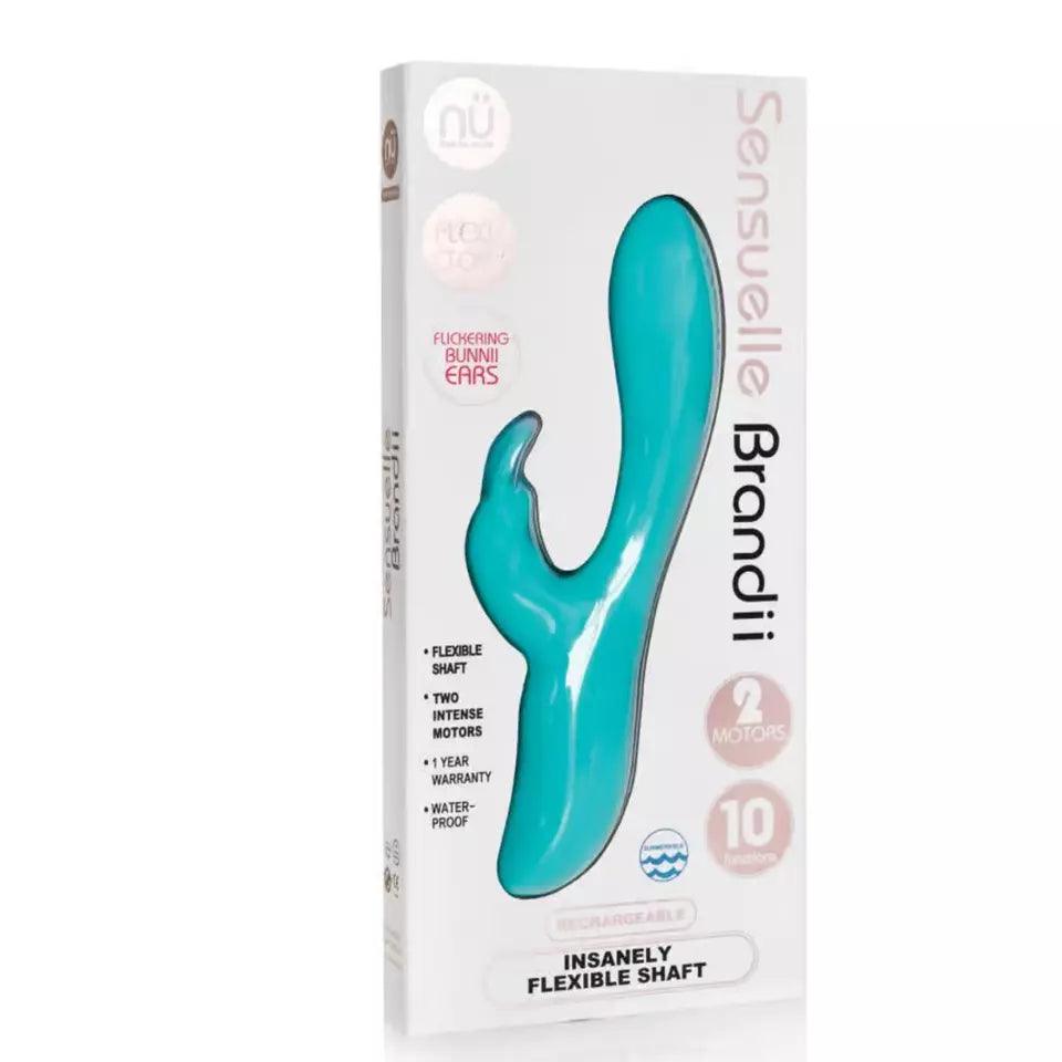 Nu Sensuelle Brandii Rechargeable Silicone G-Spot Rabbit Vibrator - Buy At Luxury Toy X - Free 3-Day Shipping