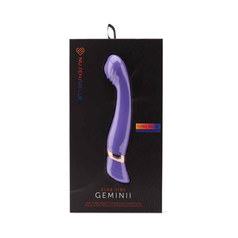 Nu Sensuelle Geminii XLR8 Rechargeable Silicone G-Spot Vibrator - Buy At Luxury Toy X - Free 3-Day Shipping