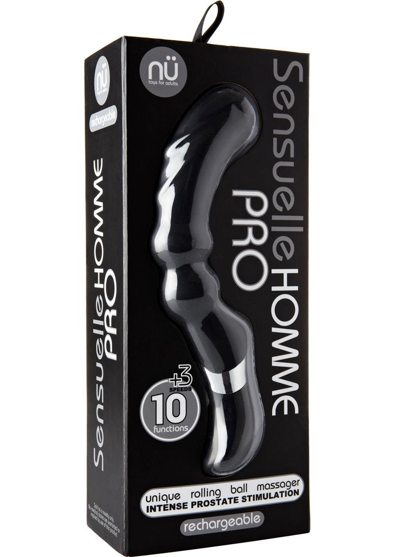 Nu Sensuelle Homme Pro Rechargeable Silicone Prostate Massager - Buy At Luxury Toy X - Free 3-Day Shipping