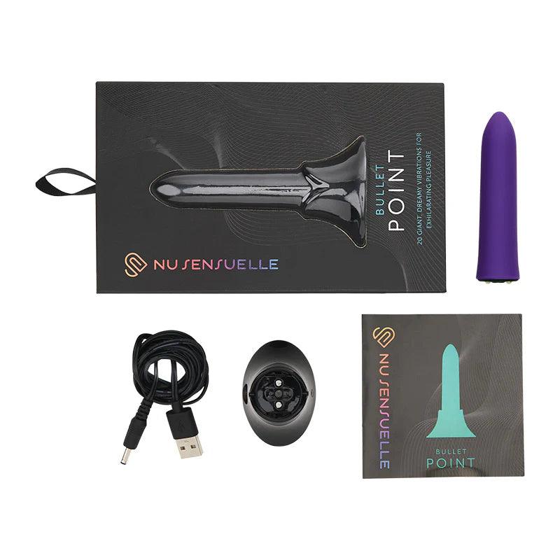 Nu Sensuelle Point Rechargeable Silicone Bullet Vibrator - Buy At Luxury Toy X - Free 3-Day Shipping