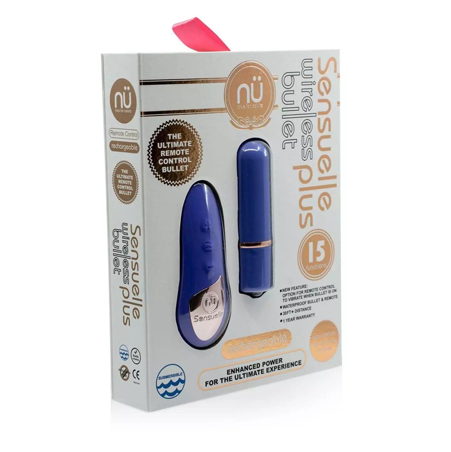 Nu Sensuelle Wireless Bullet Plus with Remote Control Rechargeable Silicone - Buy At Luxury Toy X - Free 3-Day Shipping