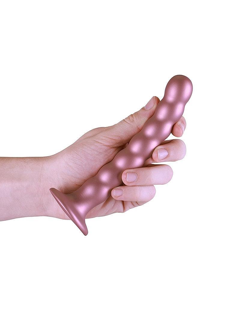 Ouch! Beaded G-Spot Silicone Dildo 8in - Buy At Luxury Toy X - Free 3-Day Shipping