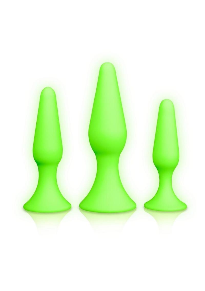 Ouch! Butt Plug Set Glow in the Dark - Buy At Luxury Toy X - Free 3-Day Shipping