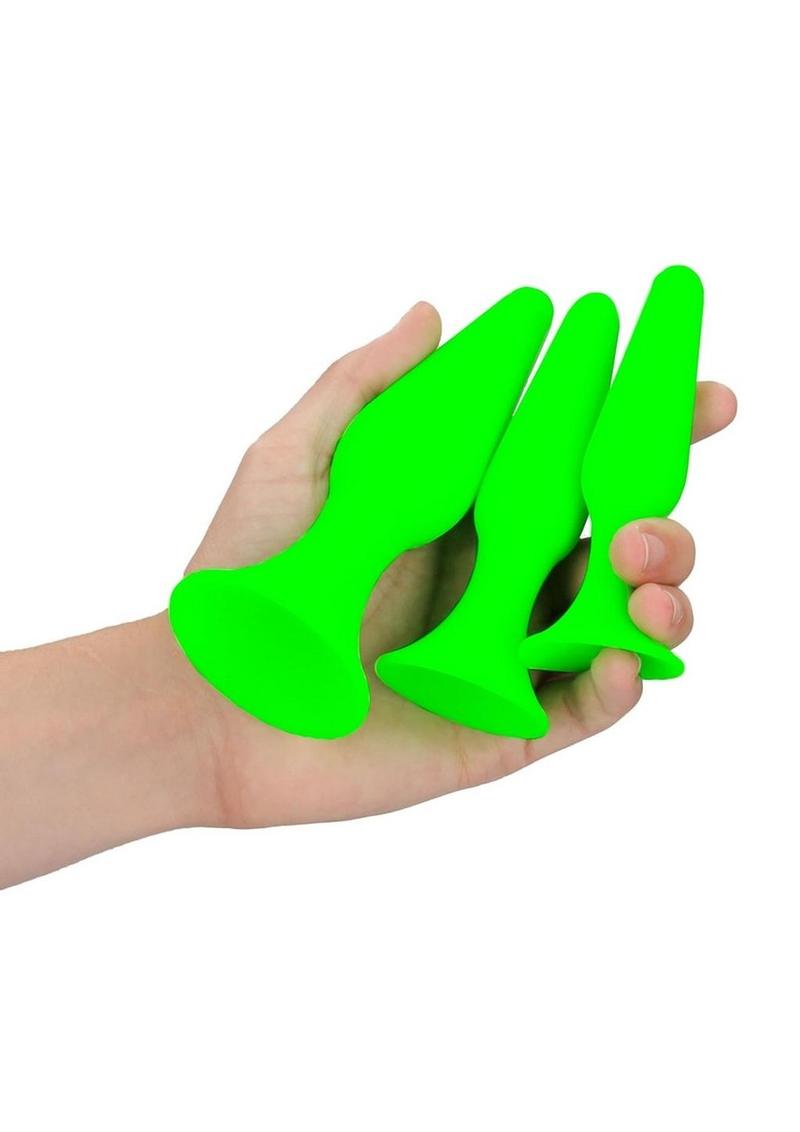 Ouch! Butt Plug Set Glow in the Dark - Buy At Luxury Toy X - Free 3-Day Shipping