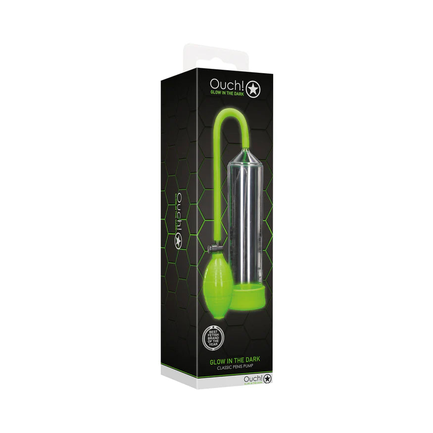 Ouch! Classic Penis Pump Glow in the Dark - Buy At Luxury Toy X - Free 3-Day Shipping