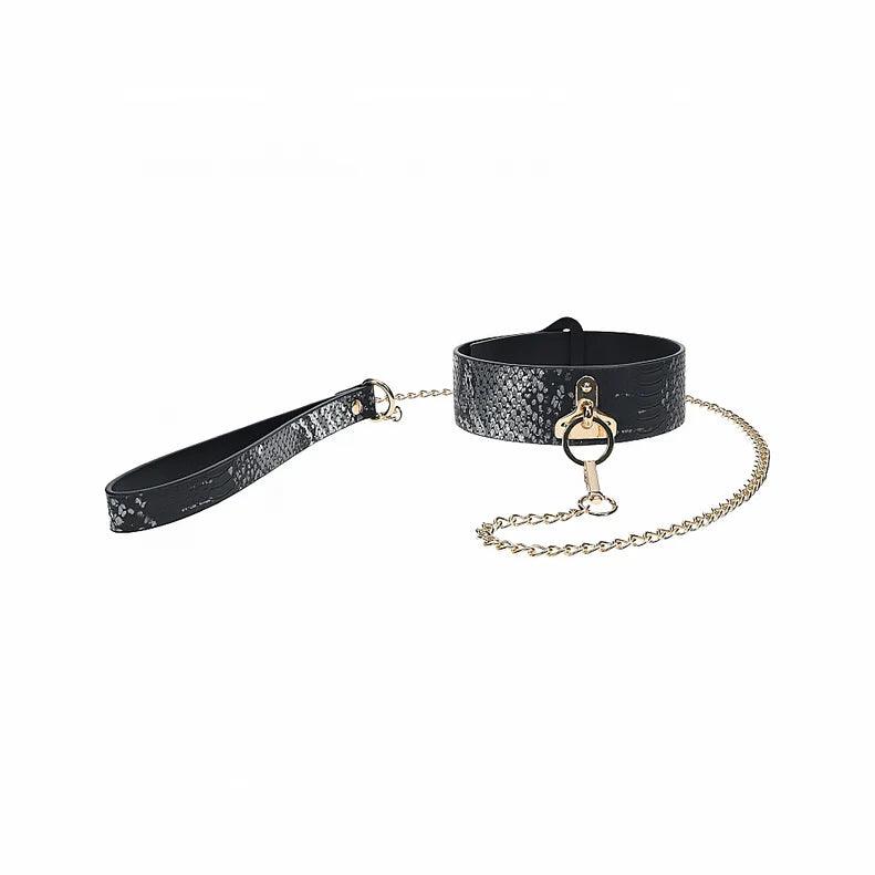 Ouch! International Florence Collection Collar with Leash - Buy At Luxury Toy X - Free 3-Day Shipping