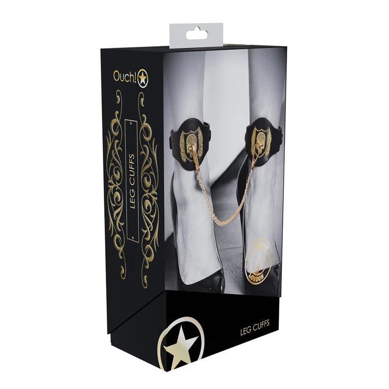 Ouch! International London Collection Leg Cuffs - Buy At Luxury Toy X - Free 3-Day Shipping