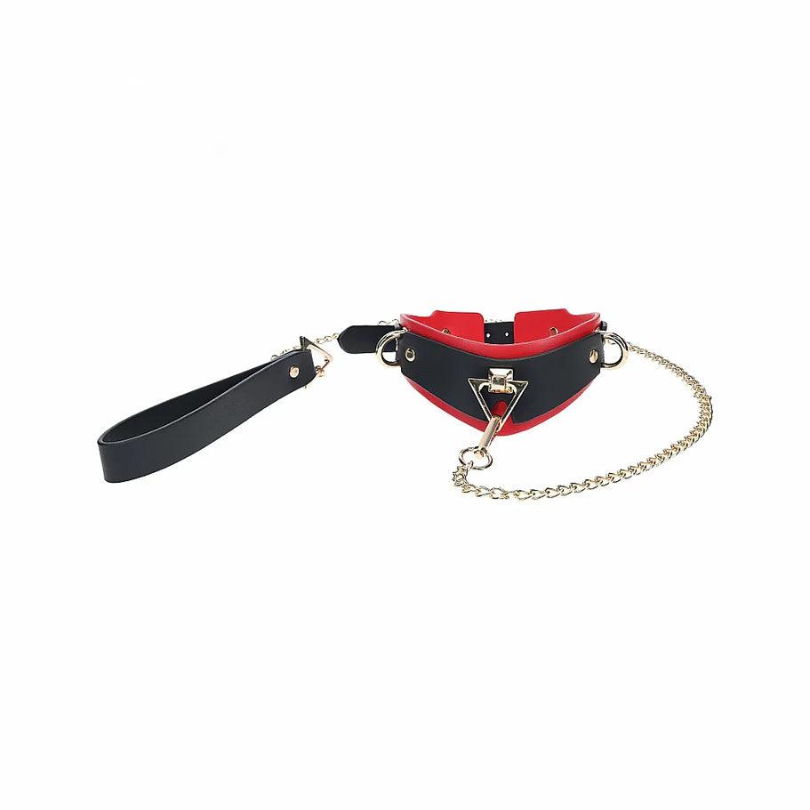 Ouch! International Milan Collection Collar with Leash - Buy At Luxury Toy X - Free 3-Day Shipping