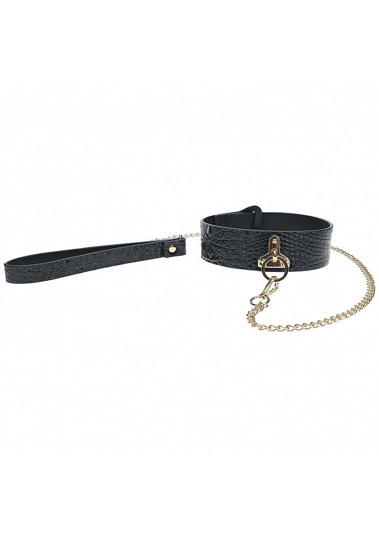 Ouch! International Rome Collection Collar with Leash - Buy At Luxury Toy X - Free 3-Day Shipping