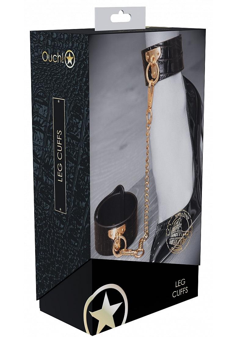 Ouch! International Rome Collection Leg Cuffs - Buy At Luxury Toy X - Free 3-Day Shipping