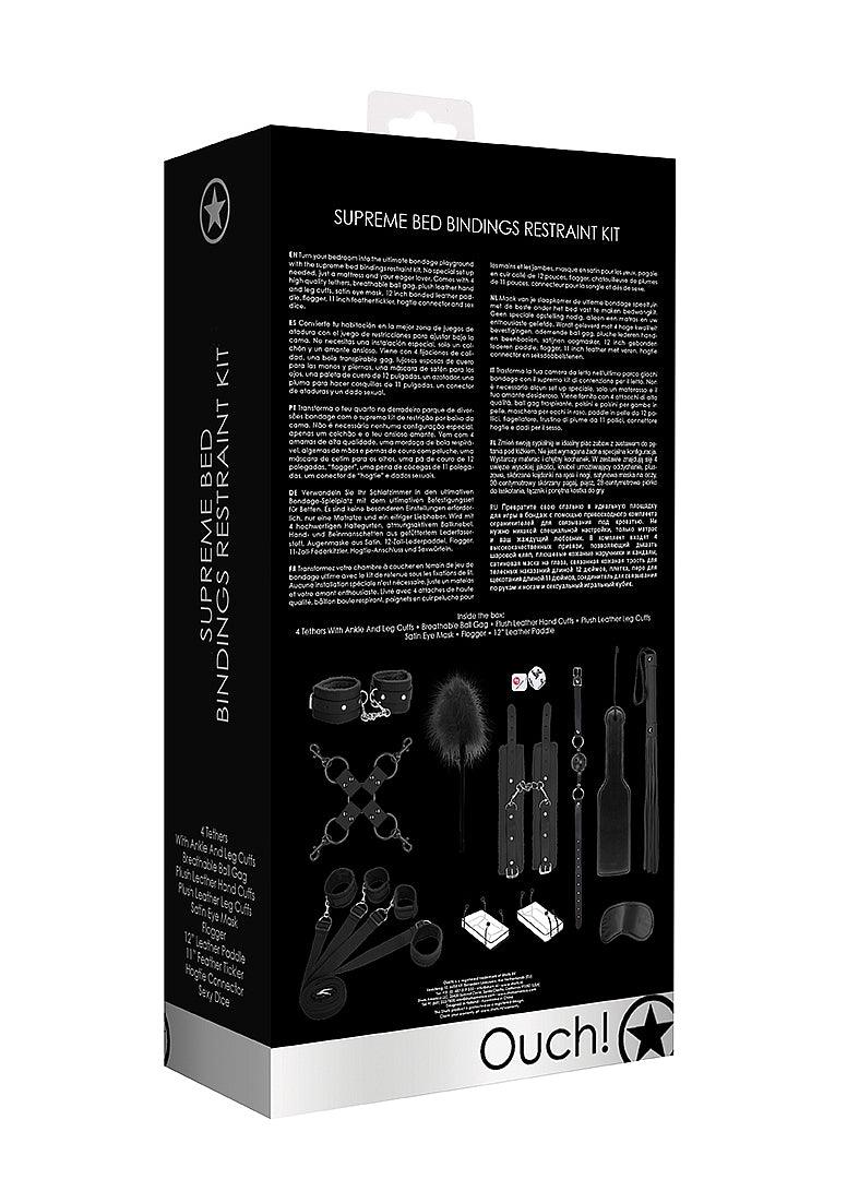 Ouch! Kits Bondage Belt Restraint System 8pc - Buy At Luxury Toy X - Free 3-Day Shipping