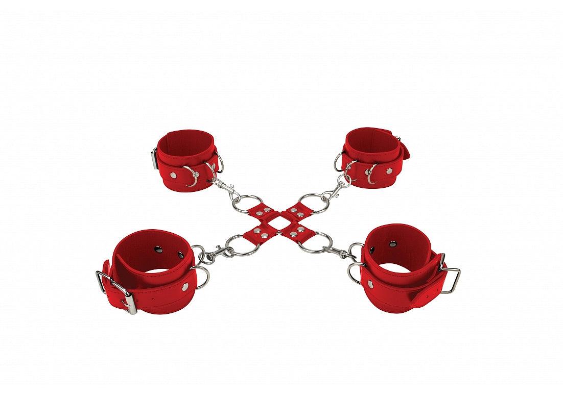 Ouch! Leather Hand and Leg Cuffs - Buy At Luxury Toy X - Free 3-Day Shipping