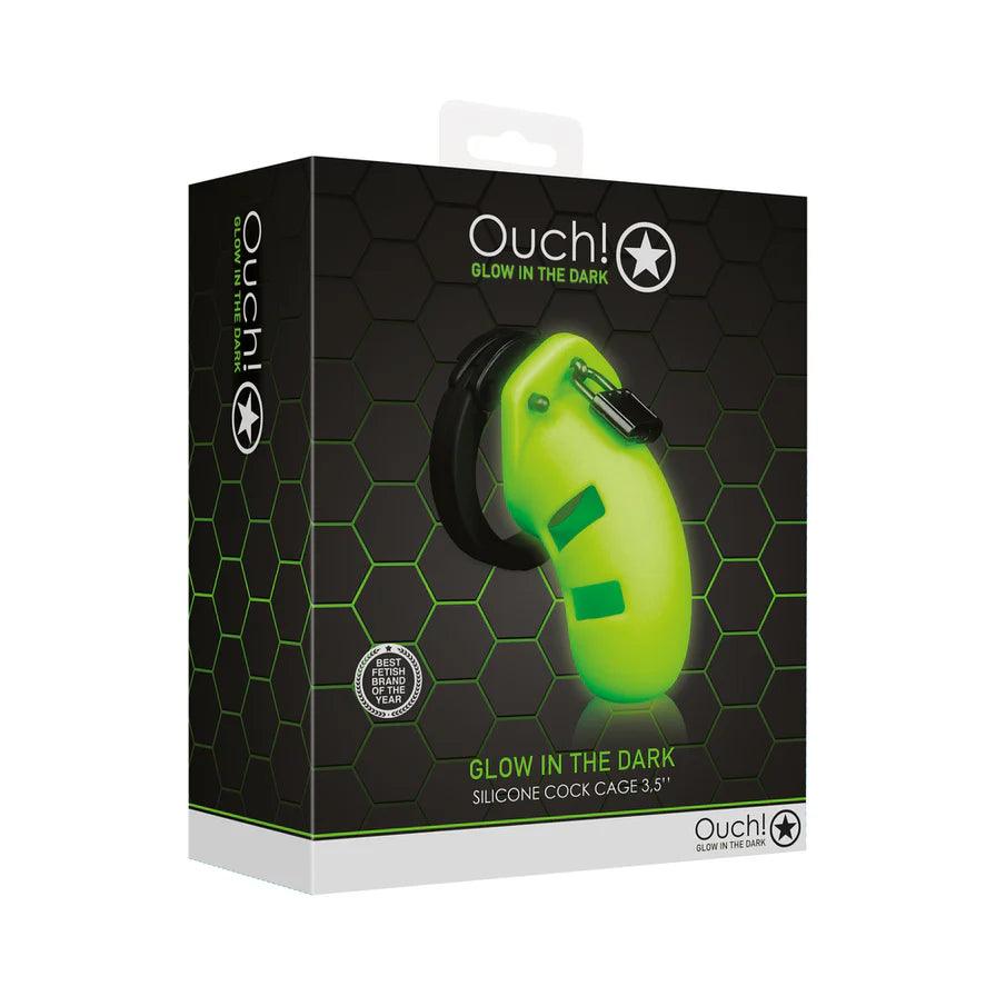 Ouch Model 20 Silicone Cock Cage 3.5in Glow in the Dark - Buy At Luxury Toy X - Free 3-Day Shipping