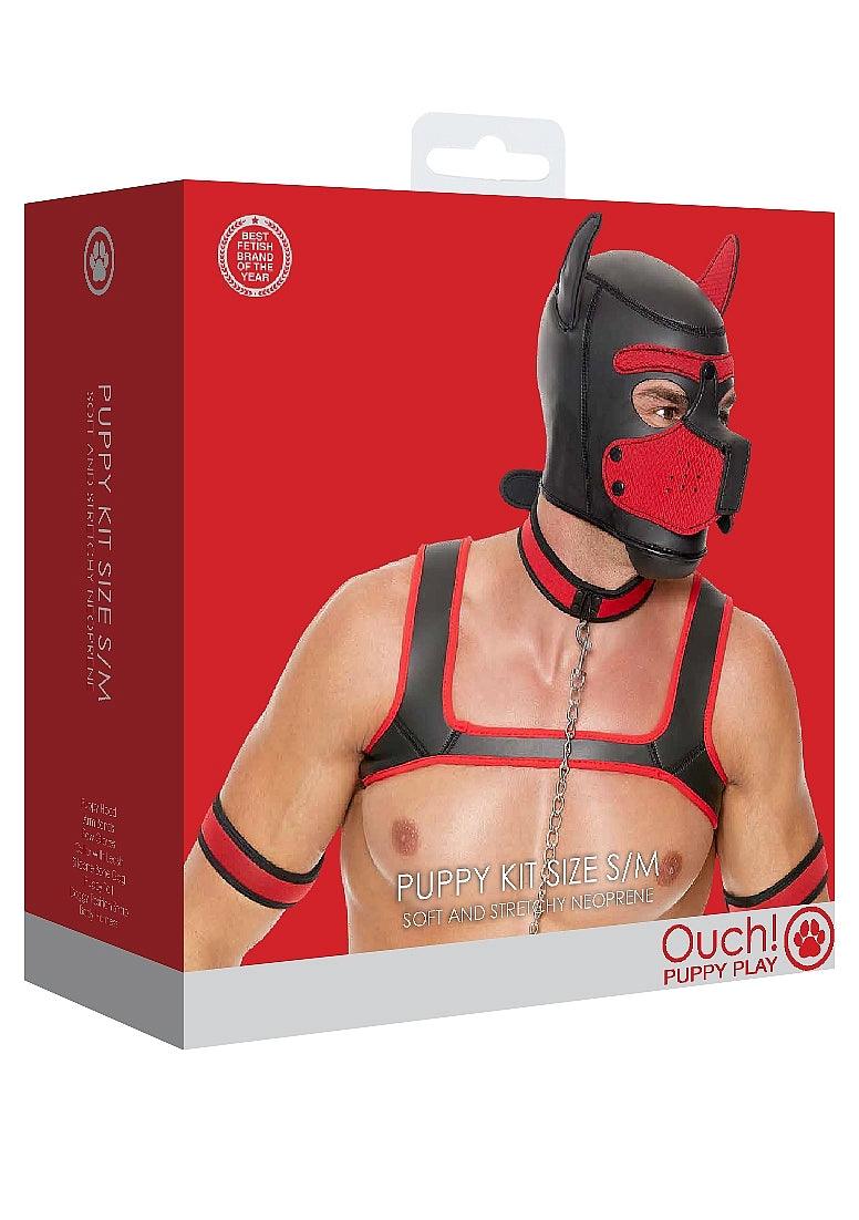 Ouch! Neoprene Puppy Kit - Red - Buy At Luxury Toy X - Free 3-Day Shipping