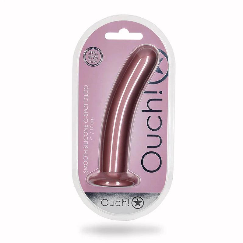 Ouch! Smooth G-Spot Silicone Dildo 7in - Buy At Luxury Toy X - Free 3-Day Shipping