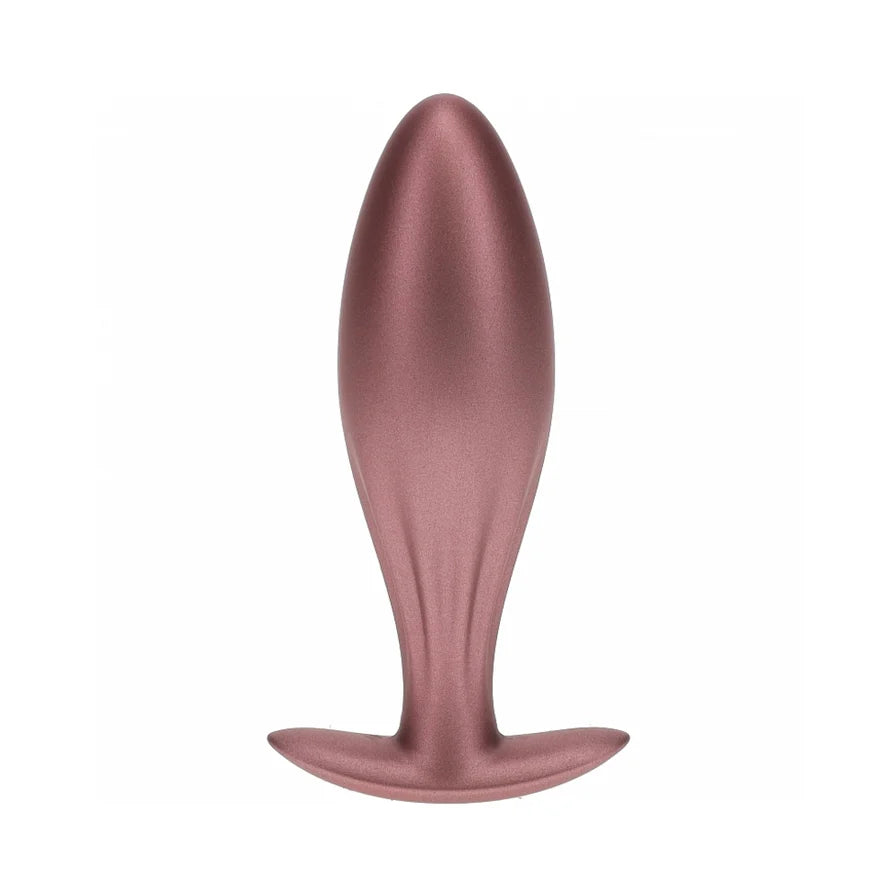 Ouch! Smooth Silicone Oval Anal Plug 4.6 in. - Buy At Luxury Toy X - Free 3-Day Shipping