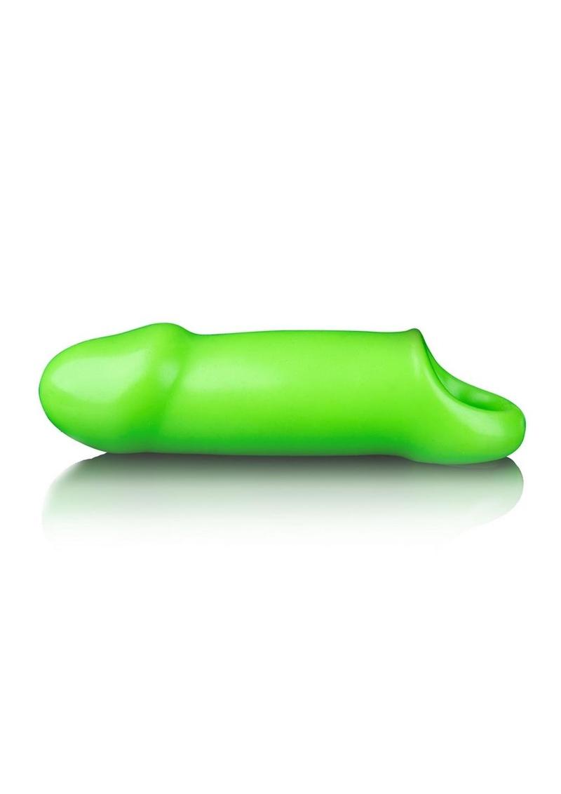 Ouch! Smooth Thick Stretchy Penis Sleeve Glow in the Dark - Buy At Luxury Toy X - Free 3-Day Shipping