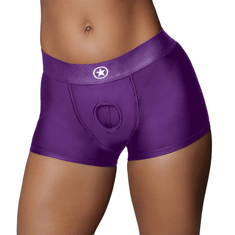 Ouch! Vibrating Strap-On Boxer with Rechargeable Bullet - Buy At Luxury Toy X - Free 3-Day Shipping