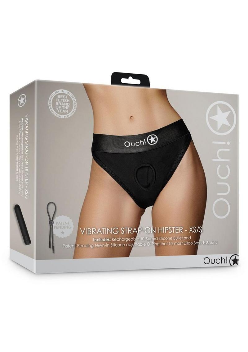 Ouch! Vibrating Strap-On Hipster Rechargeable - Buy At Luxury Toy X - Free 3-Day Shipping