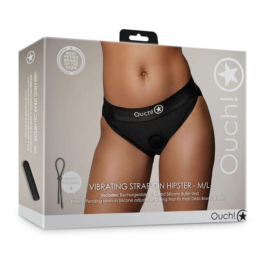 Ouch! Vibrating Strap-On Hipster Rechargeable - Buy At Luxury Toy X - Free 3-Day Shipping