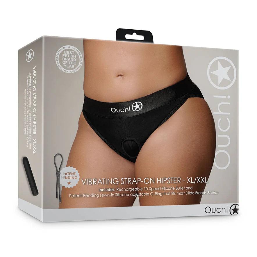 Ouch! Vibrating Strap-On Hipster Rechargeable - Buy At Luxury Toy X - Free 3-Day Shipping