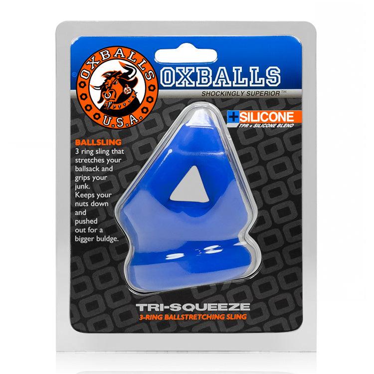 Oxballs Tri-Squeeze Silicone 3-Ring Ball Stretching Sling - Buy At Luxury Toy X - Free 3-Day Shipping