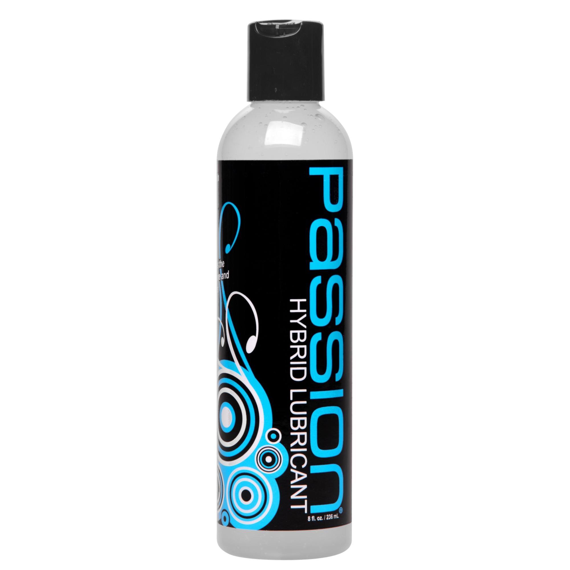 Passion Lubricants Passion Hybrid Water & Silicone Blend Lube- 8 oz. - Buy At Luxury Toy X - Free 3-Day Shipping