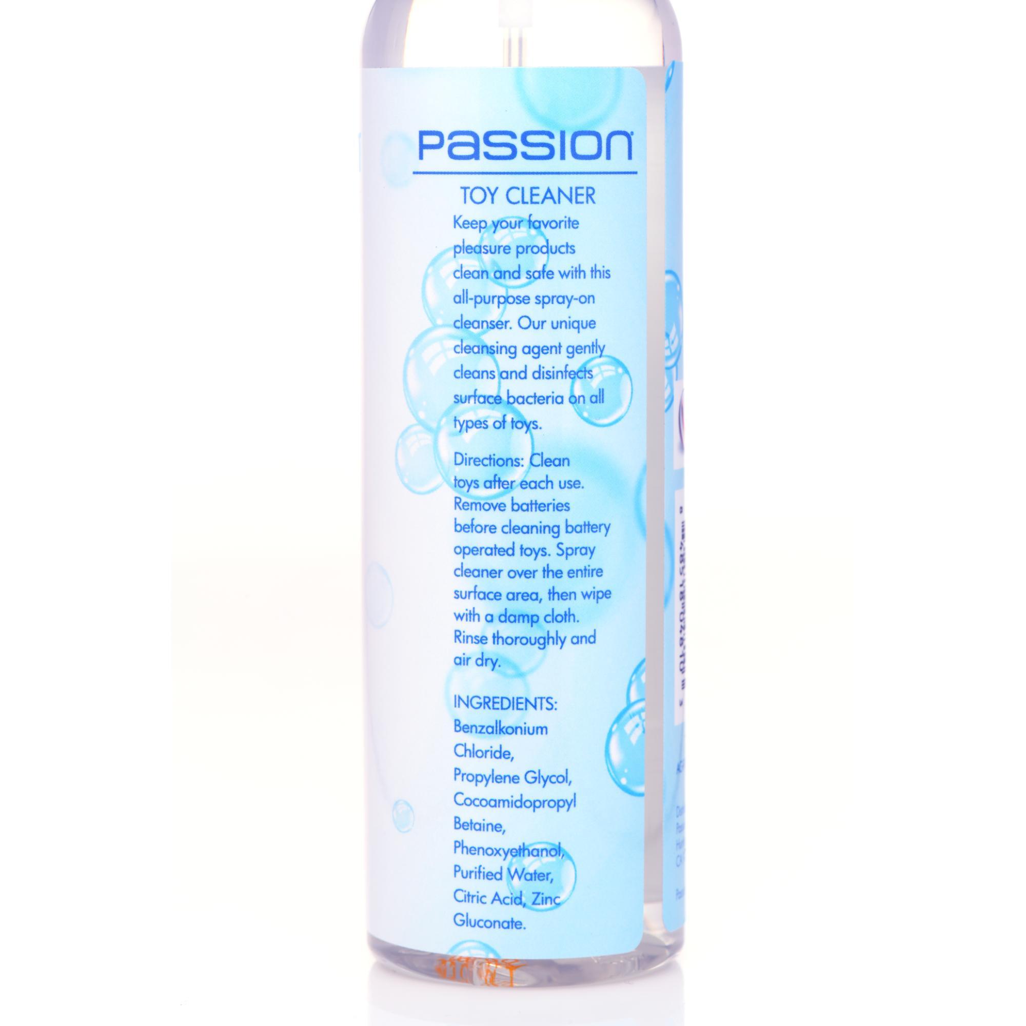 Passion Lubricants Passion Toy Cleaner 8oz - Buy At Luxury Toy X - Free 3-Day Shipping