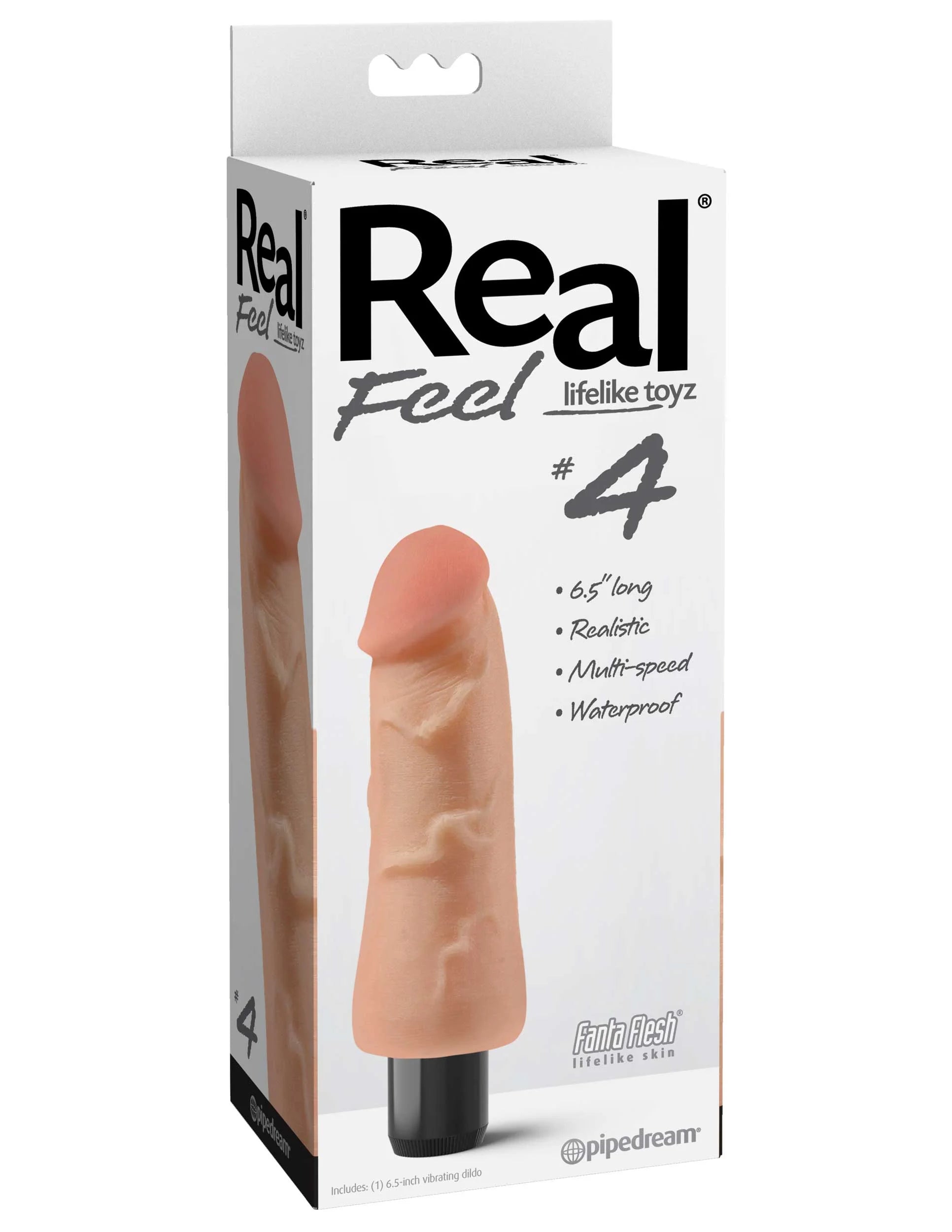 Pipedream Real Feel Lifelike Toyz No. 4 Realistic 6.5 in. Vibrating Dildo