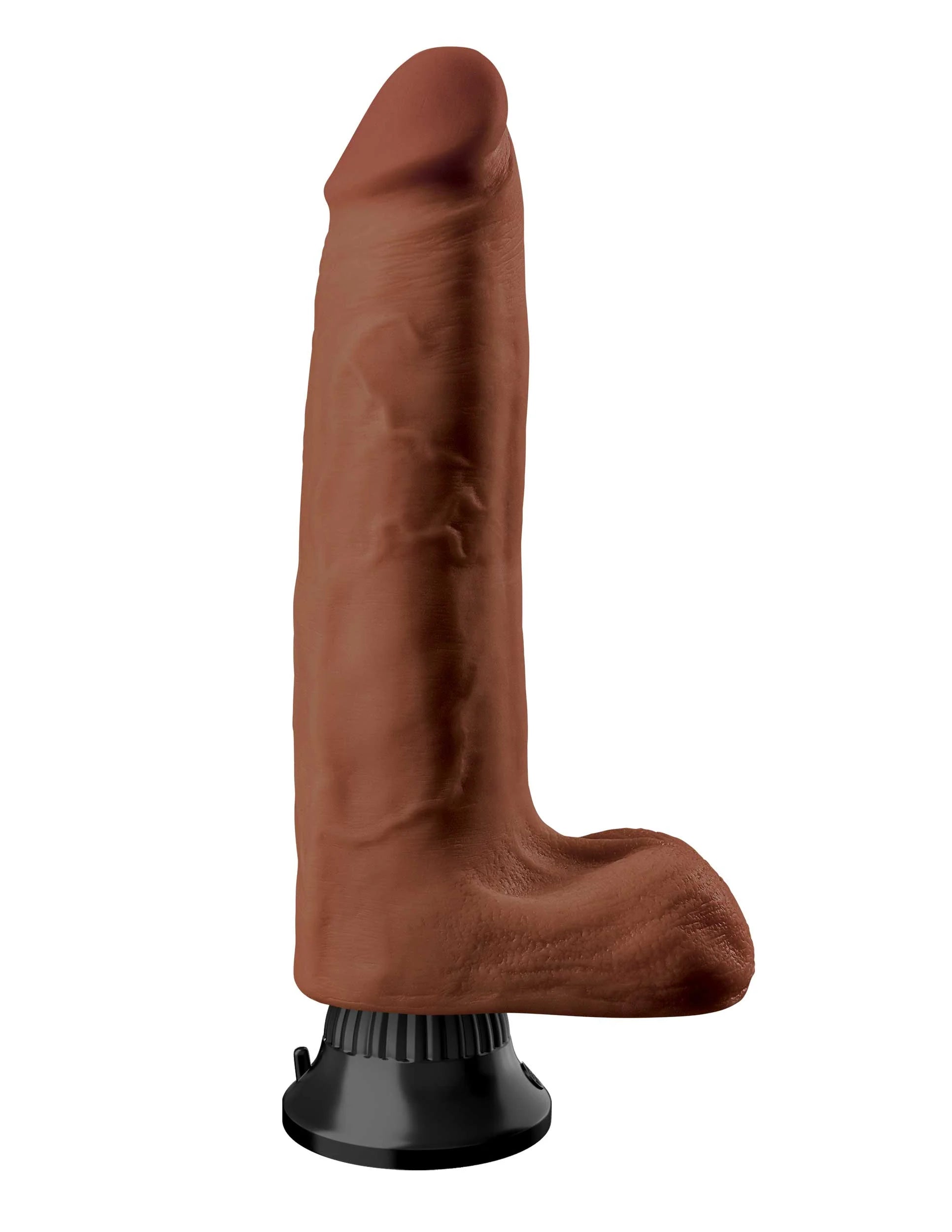 Pipedream Real Feel Deluxe No. 10 Realistic 10 in. Vibrating Dildo With Balls and Suction Cup