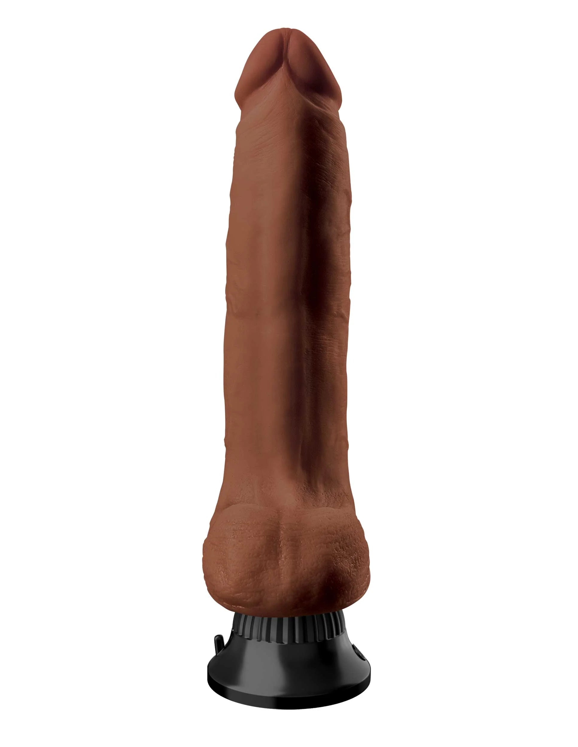 Pipedream Real Feel Deluxe No. 10 Realistic 10 in. Vibrating Dildo With Balls and Suction Cup