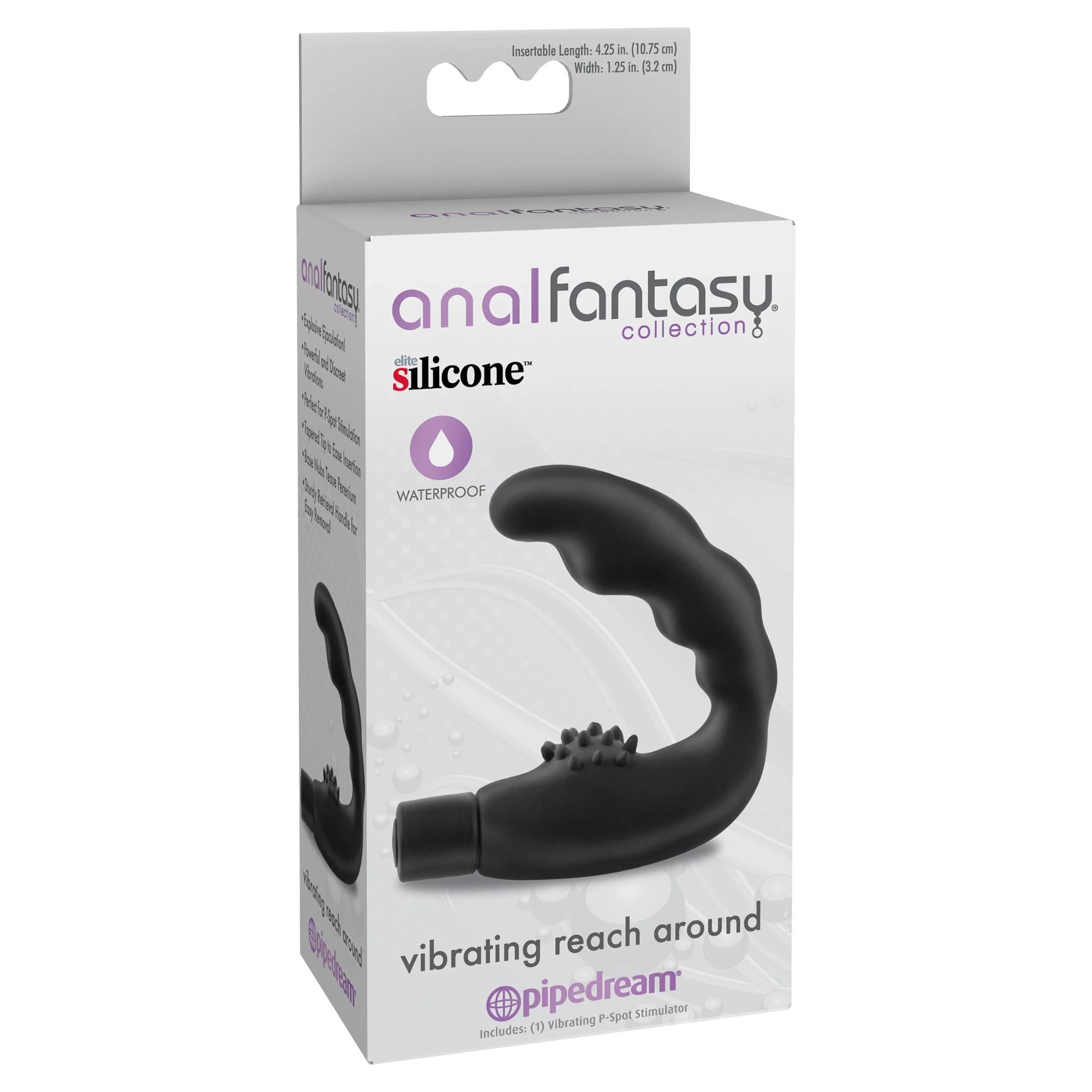 Pipedream Anal Fantasy Collection Silicone Vibrating Reach Around Prostate Massager