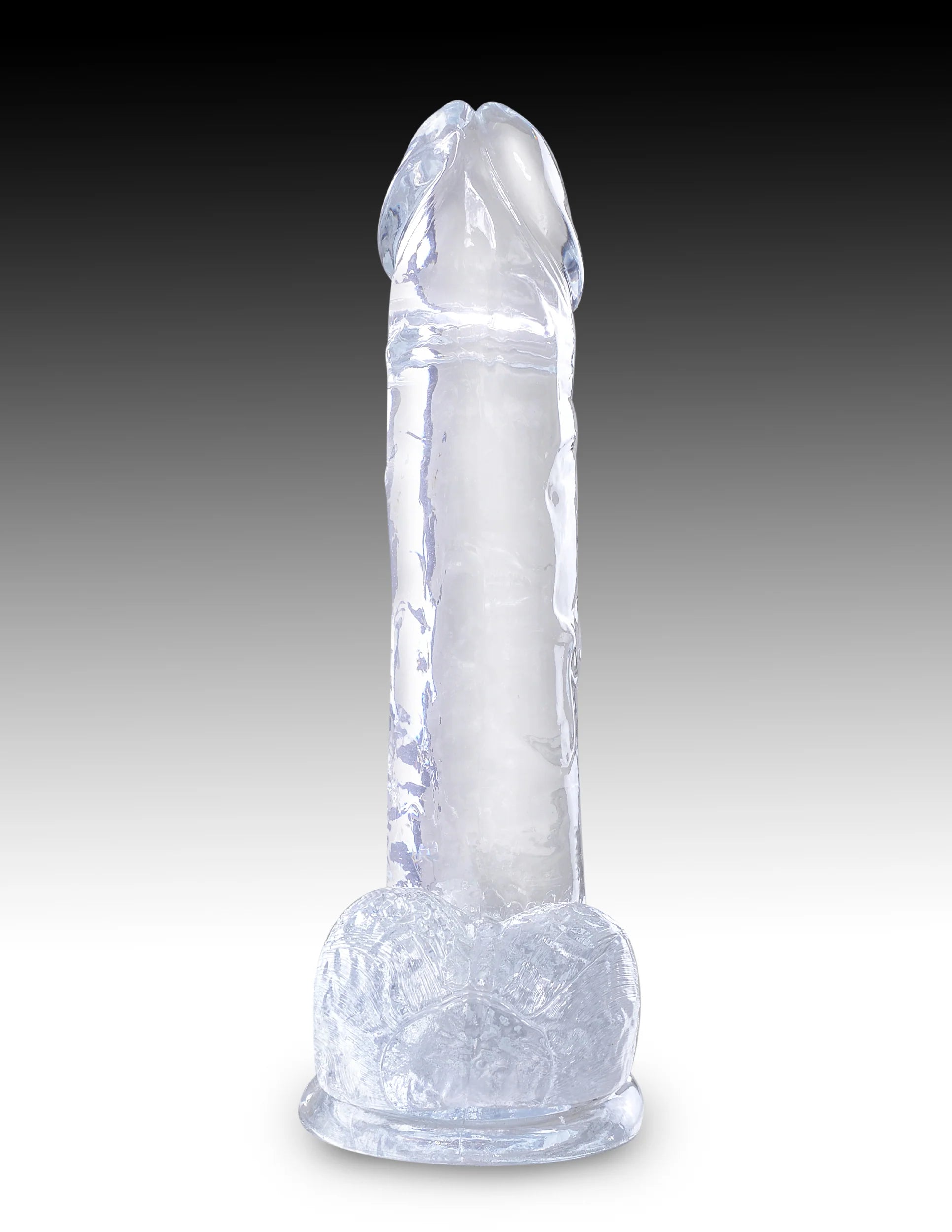 Pipedream King Cock Clear Dildo with Balls 7in